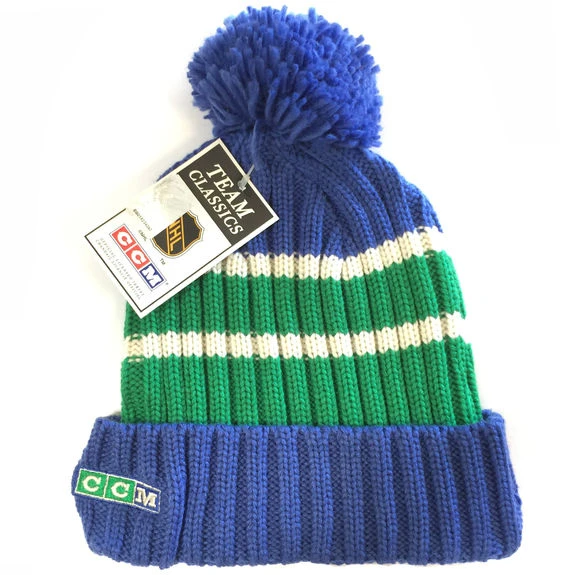 Bonnet NHL Hartford Whalers Vintage Pompon 2 Bonnet NHL Hartford Whalers Vintage Pompon – Image 2