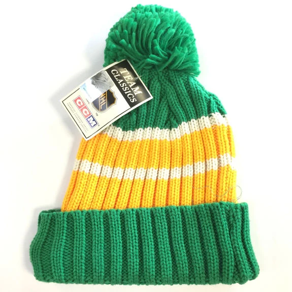 Bonnet NHL Minnesota North Stars Vintage Pompon 2 Bonnet NHL Minnesota North Stars Vintage Pompon – Image 2