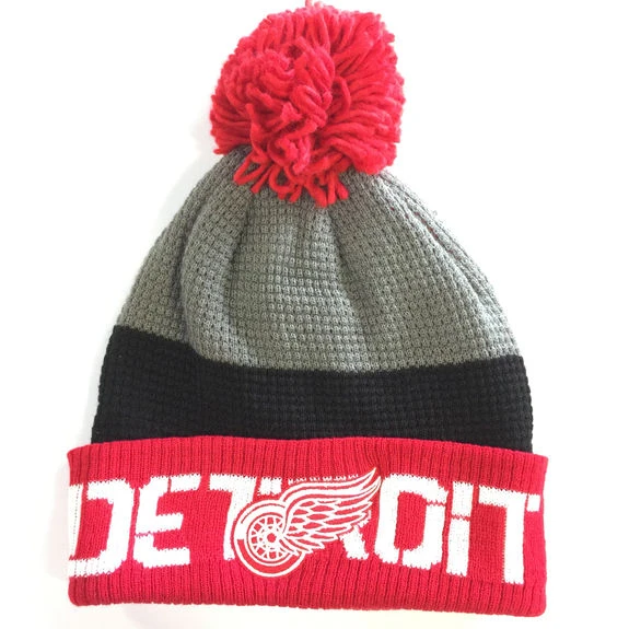 Bonnet NHL Detroit Red Wings Pompon 1 Bonnet NHL Detroit Red Wings Pompon