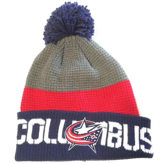 Bonnet NHL Columbus Blue Jackets Pompon 1 Bonnet NHL Columbus Blue Jackets Pompon
